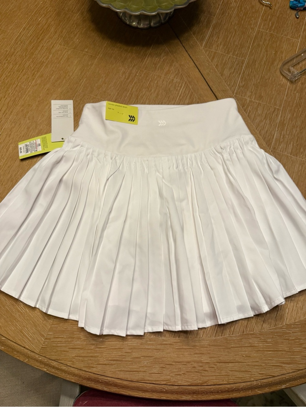 White Pleated Tennis Skirt NWT